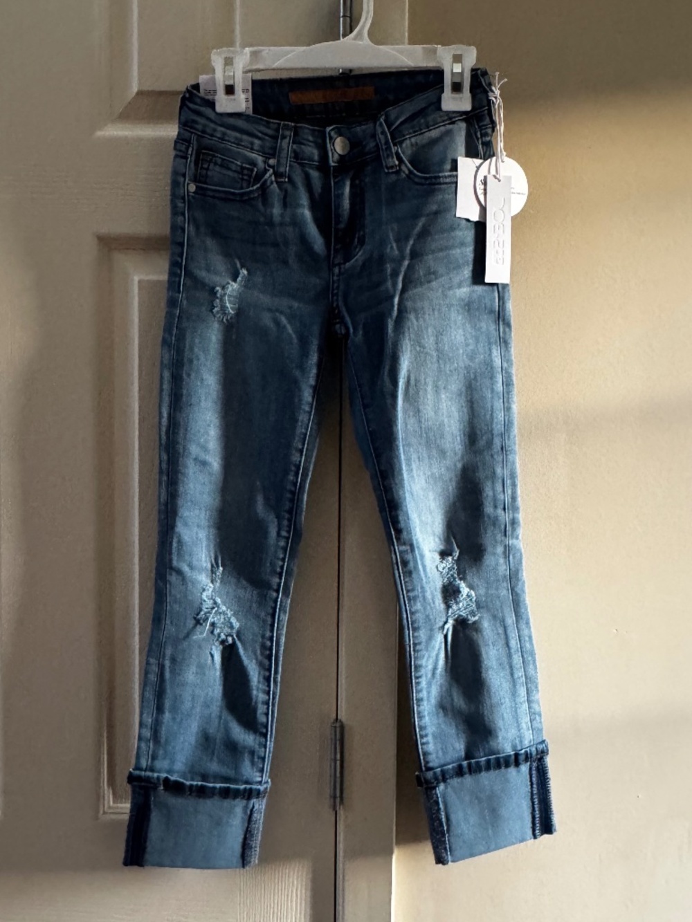Joe's Jeans Girls The Jane Mid Rise Skinny Roll Crop Jeans Size 12 NWT